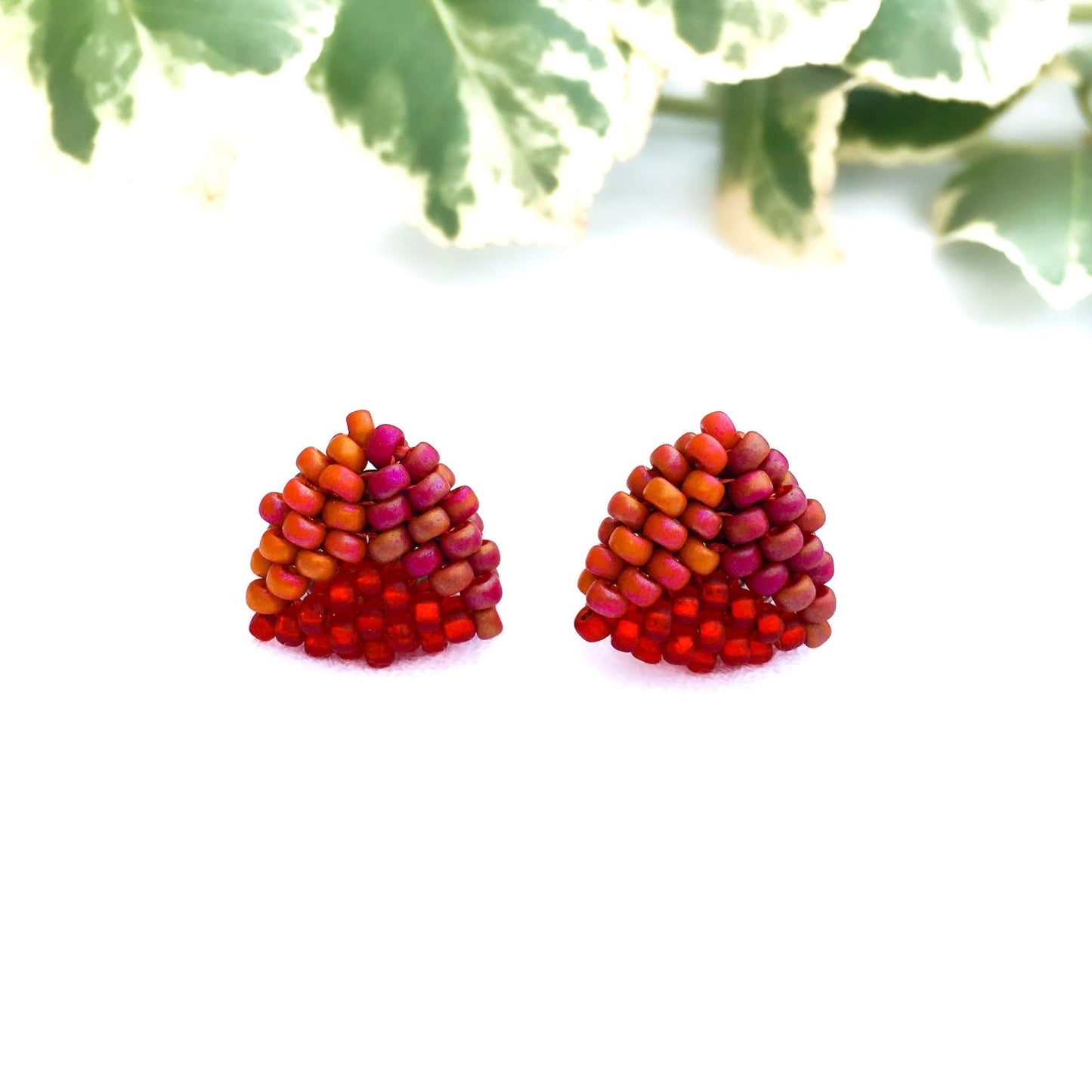 Ruby Red | Stud Earrings - Leila Eden Designs