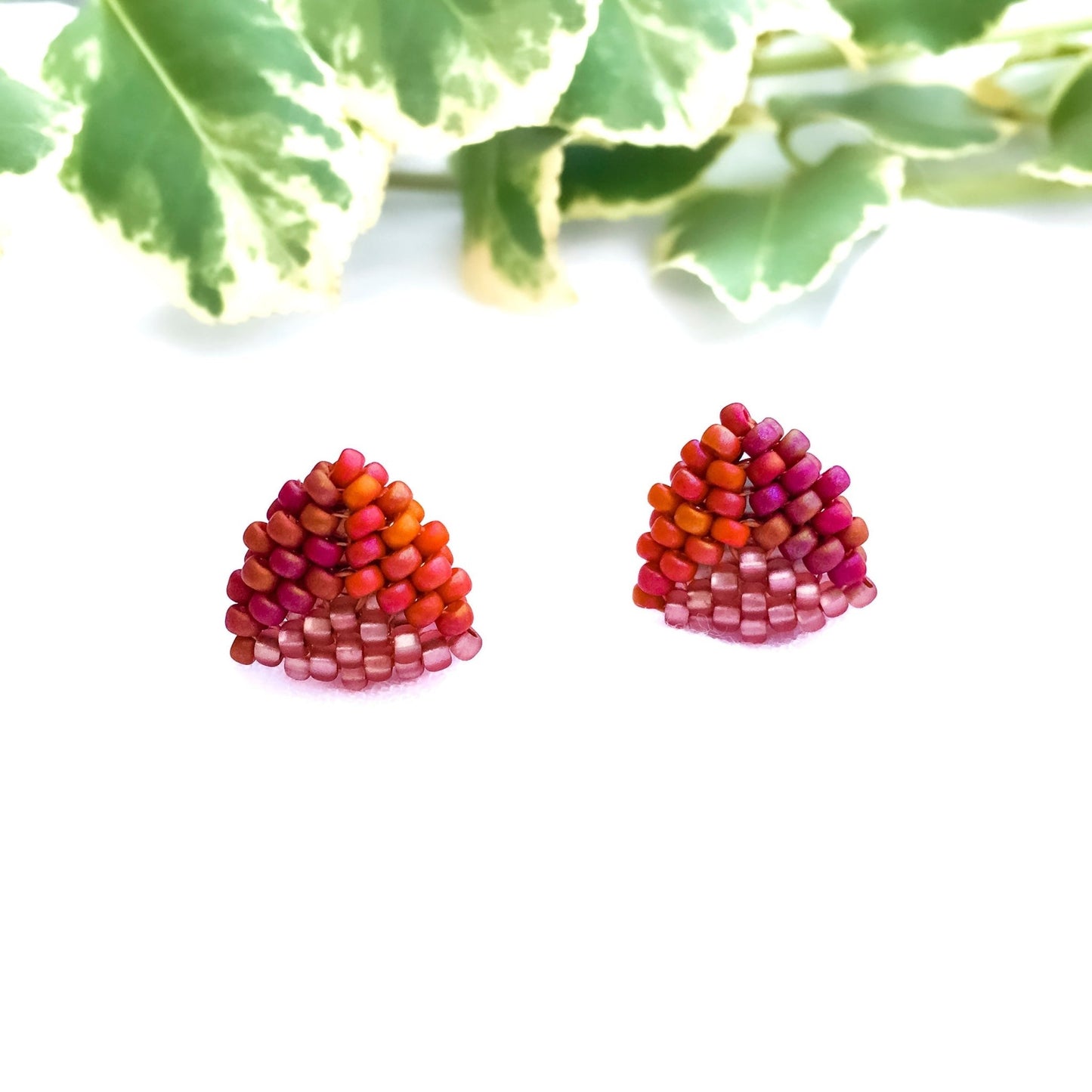 Ruby Sunset | Stud Earrings - Leila Eden Designs