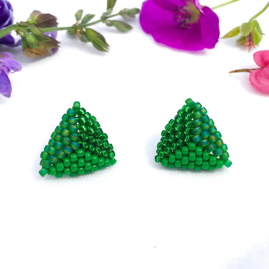 Green Apple | Stud Earrings - Leila Eden Designs