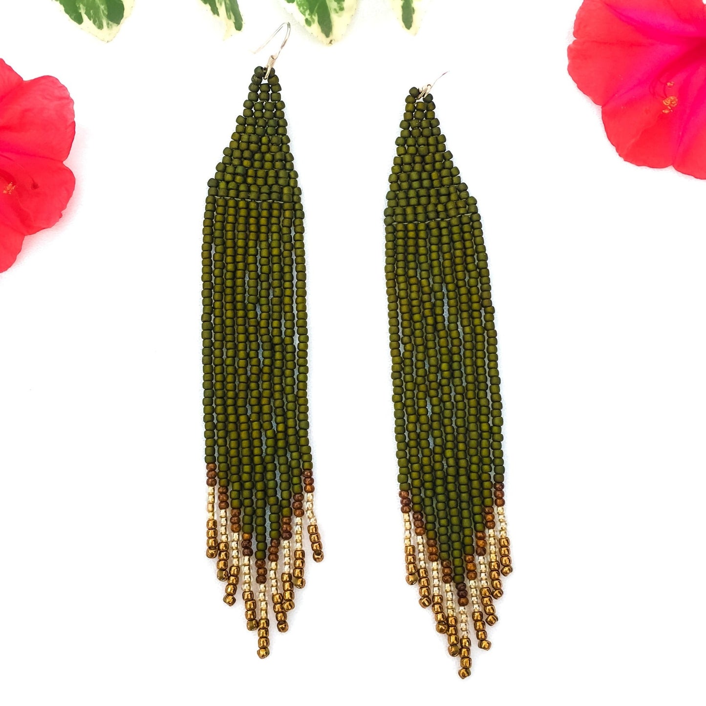 Matte Olivine | Earrings - Leila Eden Designs