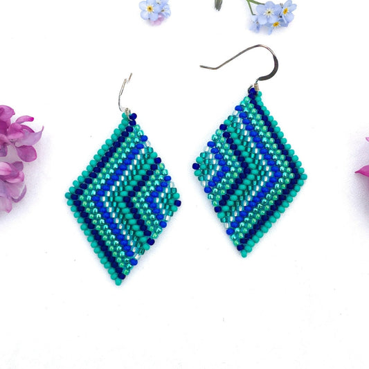 Turquoise Agate | Earrings - Leila Eden Designs